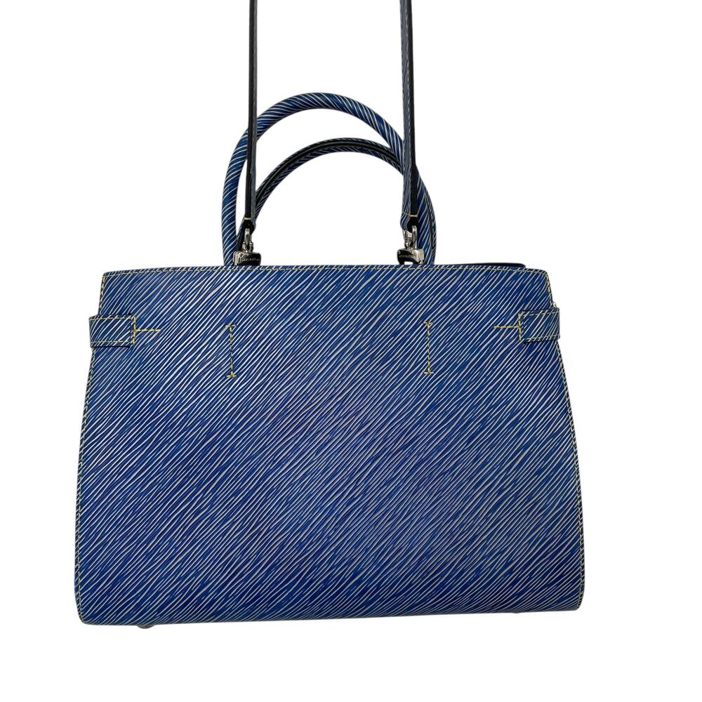 Louis Vuitton 2017 Twist Tote Limited Edition Pin Embellished Blue Epi Leather - Picture 8 of 12